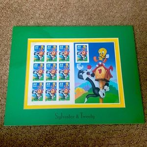 1998 32c Sylvester & Tweety collectible stamps mini sheets